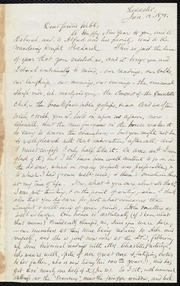 Letter to] Dear friend Webb [manuscript