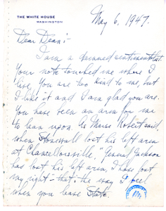 Letter from President Harry S. Truman to Dean Acheson