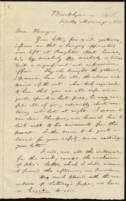 Letter to] Dear Henry [manuscript