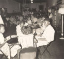 "Draftee program and card party" at the African American USO club in Anniston, Alabama.