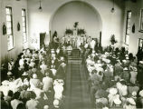 Congregation during dedication mass of St. Francis Xavier Church, Miami, Florida, 1938