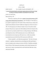 A study of knowledge and fears among graduate social work students toward working with persons with aids, 1997