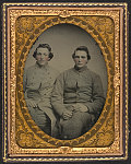 [Corporal Abel Hoyle Gantt and Private Marcus A. Gantt of Co. F, 34th North Carolina Infantry Regiment in uniform]