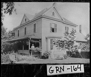 Postcard of the exterior of the Hall home, Greensboro, Greene County, Georgia, ca. 1895