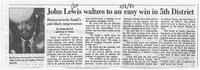 "John Lewis waltzes to an easy win in 5th District," November 6, 1986