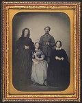 [Chaplain Richard McIlwaine of Co. H, 44th Virginia Infantry Regiment in uniform with his cousin, Frances S. McIlwaine, and her two daughters, Mary and Sarah]