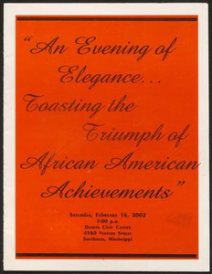 Program: An Evening of Elegance. . . Tasting the Triumph of African Americans