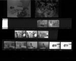 Set of negatives by Clinton Wright including Tony Dorem, Ray's newsstand, Tonay Wright and Larry Cooper, 1965