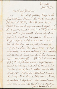 Letter from Samuel May, Jr., Leicester, [Mass.], to William Lloyd Garrison, July 26 / [18]72