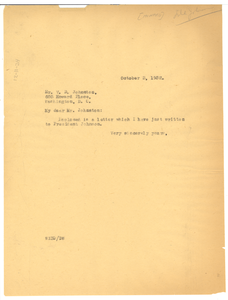 Letter from W. E. B. Du Bois to Howard University