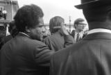 James Forman of SNCC in Martin Luther King, Jr.'s funeral procession on Auburn Avenue.