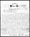 Letter, from H. Clay Daniel, Harrisonville, Cass County to Silas B. Woodson, December 22, 1874