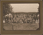 [Unidentified Confederate veterans with ribbons and medals]