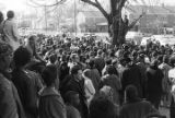 Crowd gathered in front of Brown Chapel in Selma, Alabama, either before or after marching across the Edmund Pettus Bridge on Turnaround Tuesday.