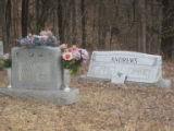 Free Hills Cemetery: Hamilton and Andrews tombstones