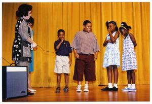 Deborah Crawford and Children on Stage