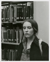 Black student solidarity protest in Wilbur Cross Library
