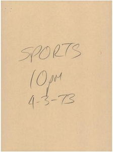 News Script: Sports