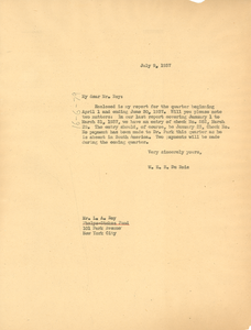 Letter from W. E. B. Du Bois to Phelps-Stokes Fund