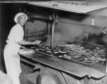 Elk Falls Ranch: Elmer Berg's BBQ rig, Ozzie and his steaks