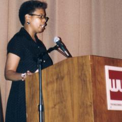 Professor Gloria Ladson-Billings speaks at 2002 MCOR