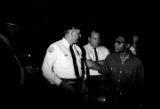 Police Chief Drue Lackey speaking with Richard Boone, during a civil rights demonstration in Montgomery, Alabama.