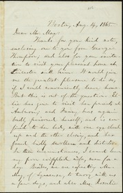 Letter to] Dear Mr. May [manuscript