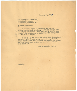 Letter from W. E. B. Du Bois to George W. Crawford