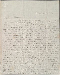 Thumbnail for Letter from Emma Forbes Weston, [Boston, Mass.], to Deborah Weston, Sunday, July 9, 1842