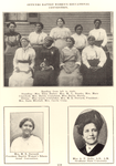 Reading from left to right. Standing - Mrs. Eliza Embry, Mrs. M. L. Brooks, Mrs. Mary Crawford, Mrs. Hattie Craighead, Miss Hattie Harris. Sitting - Miss Lizzie Crittenden, Mrs. M. E. Steward, President; Mrs. Susie Mitchell, Mrs. Carrie Craig. ; Mrs. M. E. Steward, President Baptist Women's Educational Convention. ; Miss A. P. Kelly, A.B., A.M. Graduate State University