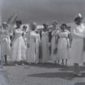 Group of women attending Baptist church groundbreaking ceremony