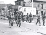 Police on Joseph Avenue at Ward Street after riot, Rochester, NY, 1964