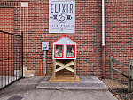 A free give-and-take "birdhouse library" in downtown Chickamauga, a town in far-northwestern Georgia, made famous for the Battle of Chickamauga, fought nearby in the American Civil War of the 1860s