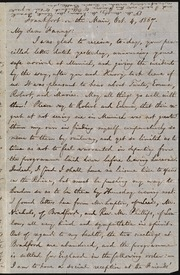 Letter to] My dear Fanny [manuscript