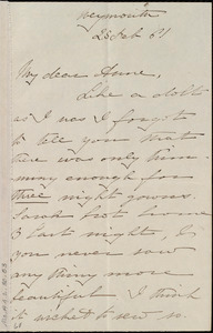 Letter from Deborah Weston, Weymouth, [Mass.], to Anne Greene Chapman Dicey, 28 Feb. [18]61