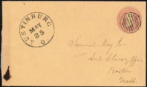 Letter from Charles Stockman Spooner Griffing, Jefferson, Ashtabula Co., Ohio, to Samuel May, May 25, 1863