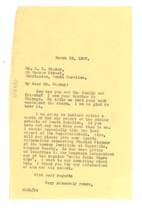 Letter from W. E. B. Du Bois to E. C. Mickey