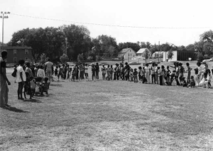 Track and field events on Harry Davis Day, sponsored by Phyllis Wheatley Community Center.