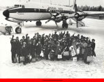 Education for Life program participants at airport in Sweden