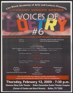 Program: Voices of Poetry #6