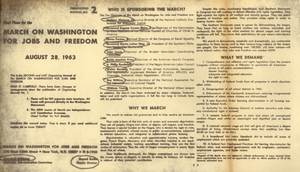 Final Plans for the March on Washington for Jobs and Freedom