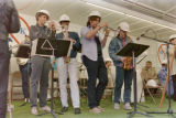 North High School Jazz Band at the Block E Demolition Party