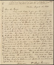 Letter to] Dear bro[ther] George [manuscript