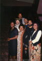 Alumni pose at a cocktail reception hosted by the Associate Black Alumni of Marquette University National Board, 1996