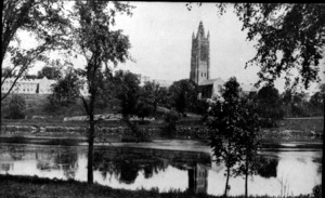 Howe Building and Brooks Cottage at Perkins School, 1913.