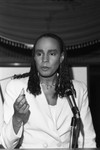 Susan Taylor speaking at a Black Public Relations Society of Southern California event, Los Angeles, 1986