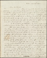 Letter to] Dear Bro. Wright [manuscript