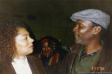 Terry McMillan and Sekou Sundiata talking together