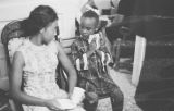 Guests at the reception following the wedding of Josephine Bradford and Walter Bradley in Montgomery, Alabama.