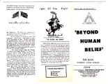 "White man or mulatto?: Beyond human belief" pamphlet, ca. 1977